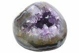 Purple Amethyst Geode with Polished Face - Uruguay #233602-1